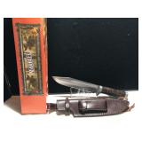 Marbles Hunter Stacked Leather Handle