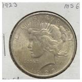 1923 Peace Silver Dollar