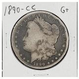 1890-CC Morgan Silver Dollar