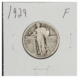 1929 Silver Standing Liberty Quarter