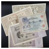 5pc German Paper Currency