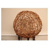 Wicker Rattan Ball 17" in Diameter