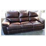 Faux Leather Electric Recliner Couch