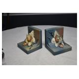 Pair Roseville Art Pottery Bookends Lillies