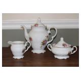 Royal Vienna Poland Tea Pot w/ Cream & Sugar