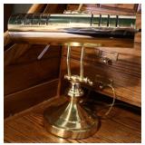 Vntg Brass Piano Lamp