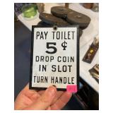 5 cent Toilet Bathroom Sign