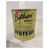 Billups Mathews Va Gallon Oyster Can