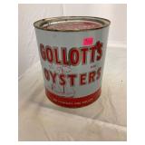Gollotts Brand Biloxi Miss 96 Gallon Oyster Can