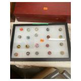 Antique Marbles in Case