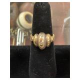 14k Deco Ring