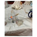 Crystal Hummingbird and Butterfly Display