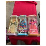 3 Countries of the World Collectible Barbies