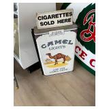 Unusual Camel Advertising Cigarette Sign