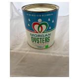 W F Morgan Weems Va Gallon Oyster Can