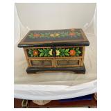 Painted Antique Dresser Box