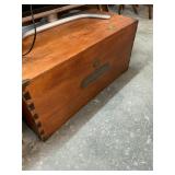 Vintage Wooden Dovetail BLANKET Trunk