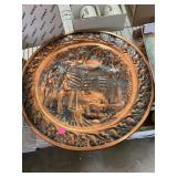 Vintage Large Copper Wall Hanging