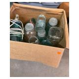 Antique Glass Jar Box Lot