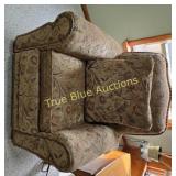 Floral Pattern Upholstered Recliner Chair