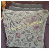 Floral Embroidered Cushion