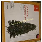 7.5-Foot Pre-Lit Artificial Christmas Tree