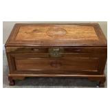 CARVED CHINESE CAMPHOR WOOD CHEST
