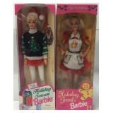 2 BARBIES HOLIDAY TREATS, HOLIDAY SEASON NRFB