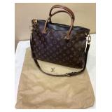 ORIGINAL LOUIS VUITTON PALLAS TOTE CANVAS BAG w