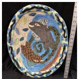 LARGE POTTERY PLATTER BY CATHY KIFFNEY