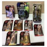 (9) STAR WARS ACTION FIGURES, NEW IN PACKAGE