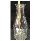 1890 STAR & COW EMBOSSED MILK BOTTLE, 18