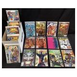 FULL BOX ASSORTED COMICS, HE-MAN, THE FLASH, X