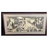 GUERNICA BY PABLO PICASSO FRAMED PRINT