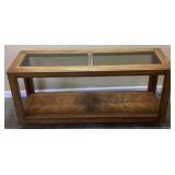 GLASS TOP SOFA TABLE