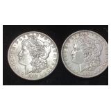 (2) 1889 & 1898 MORGAN SILVER DOLLARS