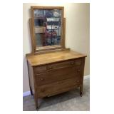 CONTINENTAL FURNITURE CO DRESSER w MIRROR,