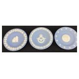 (3)WEDGWOOD JASPERWARE TRINKET DISHES, GRECIAN