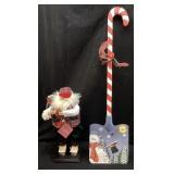 SANTA CLAUSE GOLFER & CHRISTMAS COAL SHOVEL