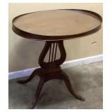 MERSMAN 6651 MID CENTURY LYRE BASE PEDESTAL TABLE