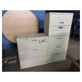 Lot of 2 Metal Filing Cabinets