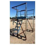 Warehouse Rolling Ladder w/ Platform