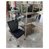 Office Chair and Office Multi Shelf Unit