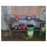 Work Bench, Grinder/Buffer, contents