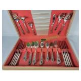 Wm Rogers Oneida Ltd Flatware in Wood Box