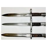 (3) MAUSER AS. FA  BAYONET & SCABBARD