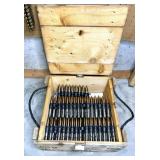 HIGH EXPLOSIVES BOX BELTED 50 CAL.160 DUMMY ROUNDS