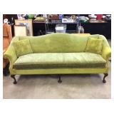 Velvet Rolled Arm Sofa