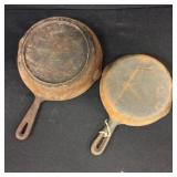 (2) Cast Iron Pans