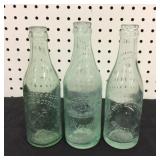 (3) Antique Giering Youngstown Glass Bottles